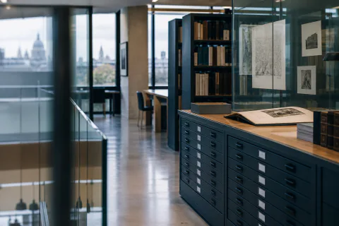 An ordered architectural archive and research space