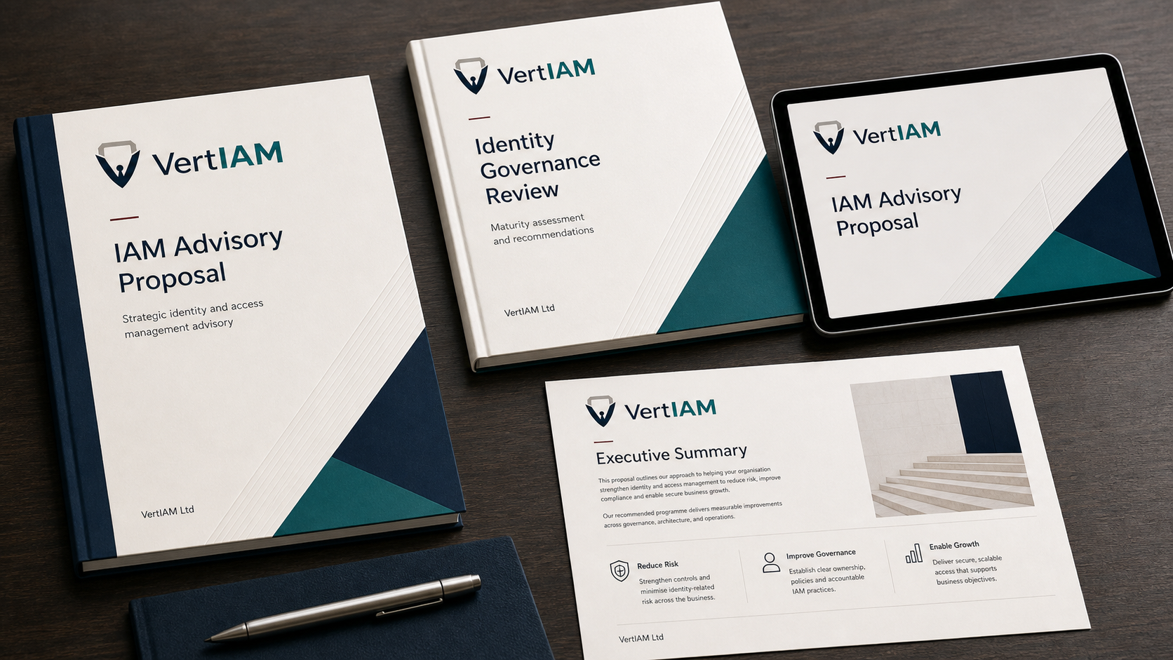 VertIAM proposal and report mockups